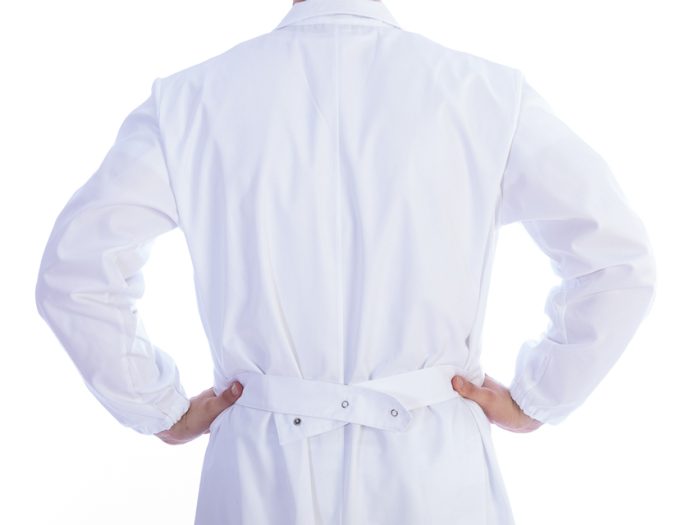 CAMICE BIANCO CON AUTOMATICI - cotone/poliestere - unisex - taglia XL