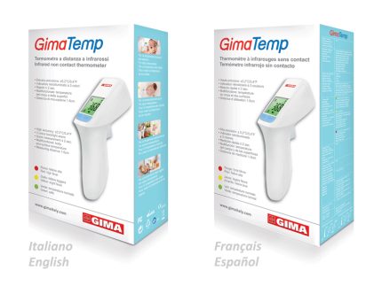 TERMOMETRO NO CONTACT GIMATEMP - IT,GB,FR,ES