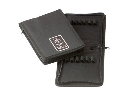 MINI PORTAFIALE ZIP - nylon nero