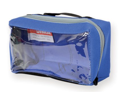 BORSETTA E1 blu - rettangolare con finestra