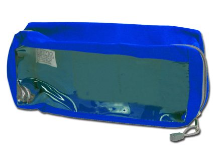 BORSETTA E2 blu - rettangolare con finestra