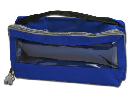 BORSETTA E3 blu - imbottita con manico