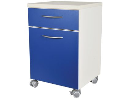 COMODINO con cassetto blu