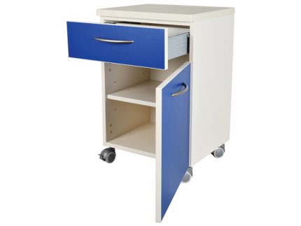 COMODINO con cassetto - blu