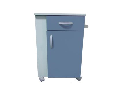 COMODINO FEBO CON PORTA BOTTIGLIA - blu