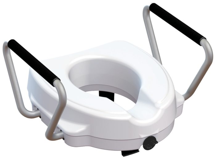 RIALZO WC con braccioli fissi - 12,5 cm