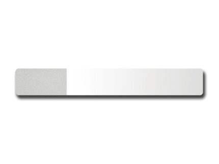 VETRINI 26x76x1,2 mm - molati-sabbiati su 2 lati