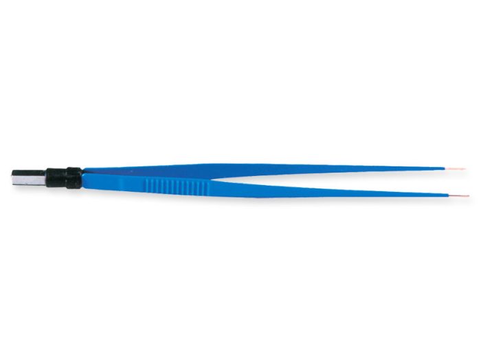 PINZA BIPOLARE RETTA 20 cm - punte 0,3 mm