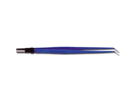 PINZA BIPOLARE RETTA 15cm punte curve 0,5 mm