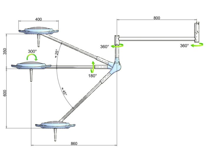 LAMPADA SCIALITICA PENTALED 28 - a soffitto