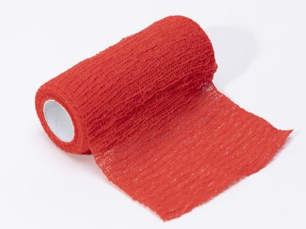 BENDA ELASTICA COESIVA 4mx8cm rossa
