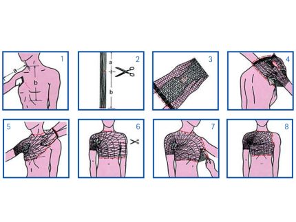 RETE TUBOLARE ELASTICA - calibro 10, per spalle, corpo, schiena