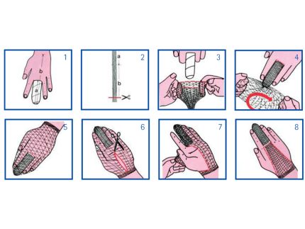 RETE TUBOLARE ELASTICA - calibro 1 per le dita