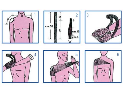 RETE TUBOLARE ELASTICA - calibro 8 per spalle, corpo e schiena