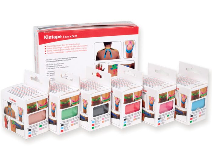 TAPING KINESIOLOGIA 5 m x 5 cm - mix 6 colori
