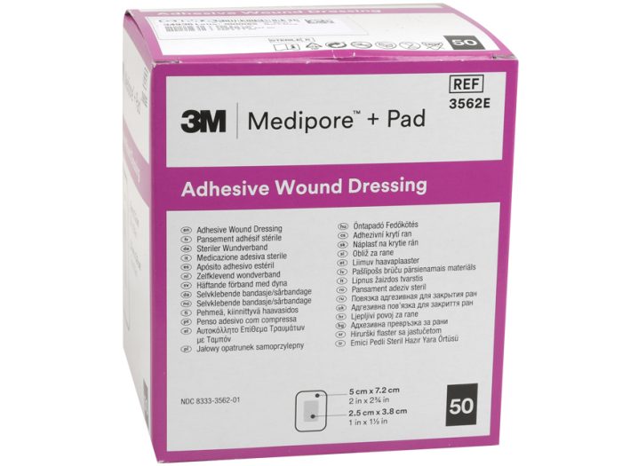 MEDIPORE 3M + PAD 5 x 7 cm