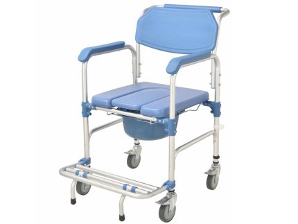 SEDIA A ROTELLE COMODA BLU