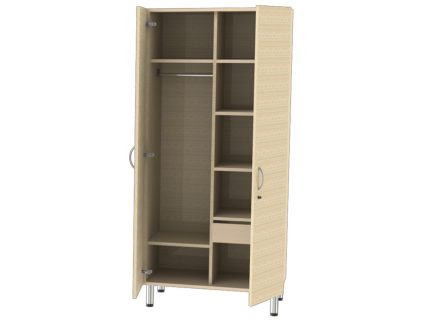 ARMADIO PER CAMERA beige striato - smontato