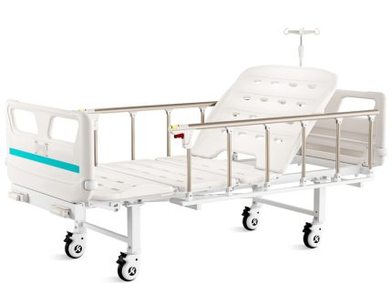 LETTO A 3 SEZIONI AD ALTEZZA VARIABILE - 2 manovelle - con ruote