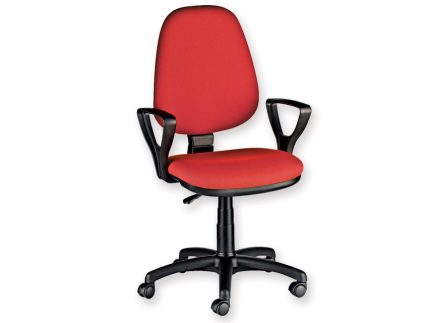 SEDIA CUNEO CON BRACCIOLI rosso - tessuto