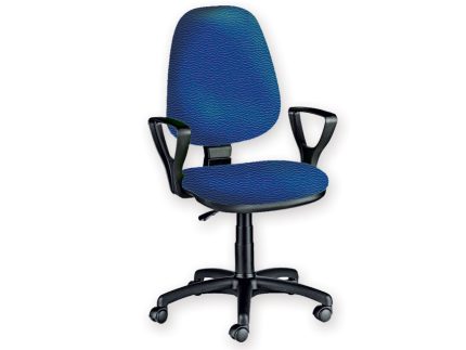 SEDIA CUNEO CON BRACCIOLI blu - similpelle