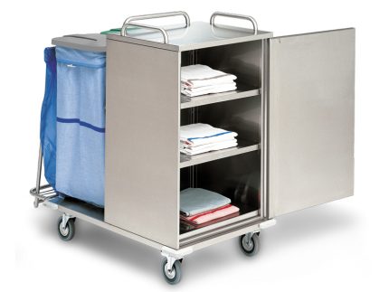 CARRELLO LAVANDERIA CHIUSO - acciao INOX